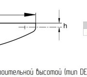 Днище тип DE. Торосферическое днище со средней строительной высотой.